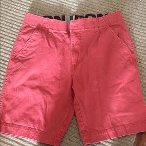 Vibrant Men's Pink Flat Front Shorts